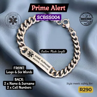 Prime Alert ID Bracelet - BSS004