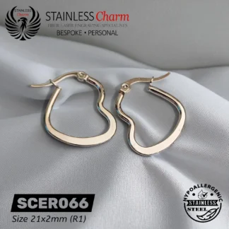 Heart Shape Hoop Earrings - SCER066
