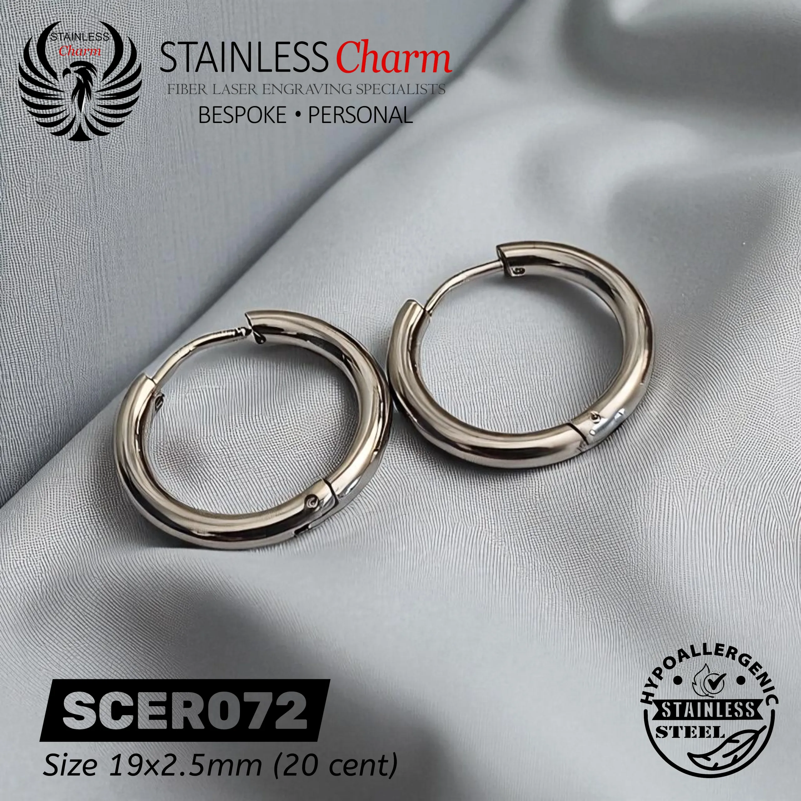 Huggie Hoop Earrings - SCER072