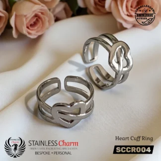 Heart Cuff Ring - SCCR004