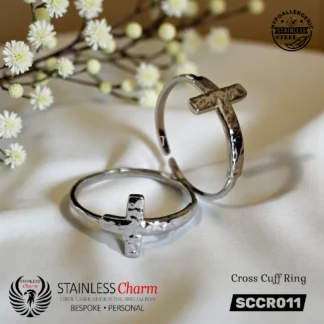 Cross Cuff Ring - SCCR011