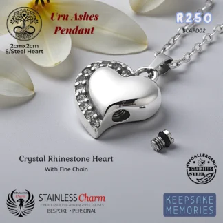 Crystal Rhinestone Heart - (SCAPD02)
