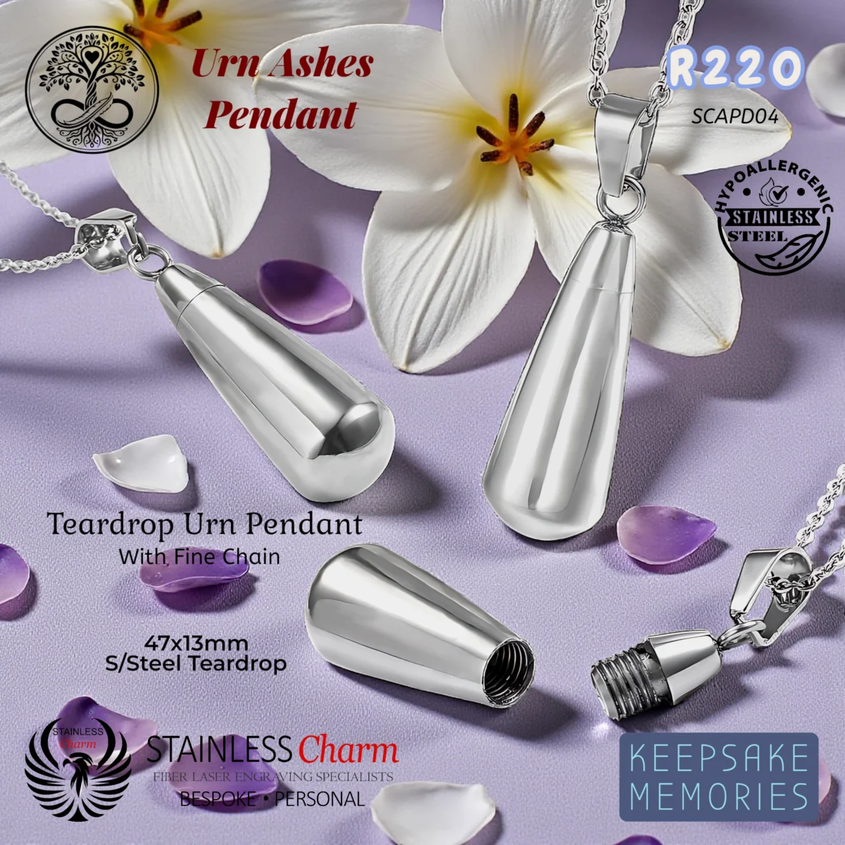 Teardrop Keepsake - (SCAPD04)