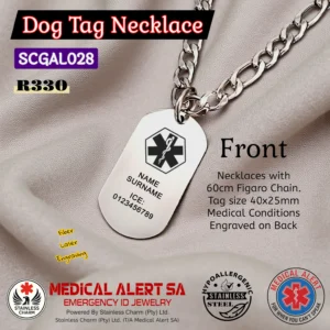 SCGAL028 DOG TAG NAME SURNAME