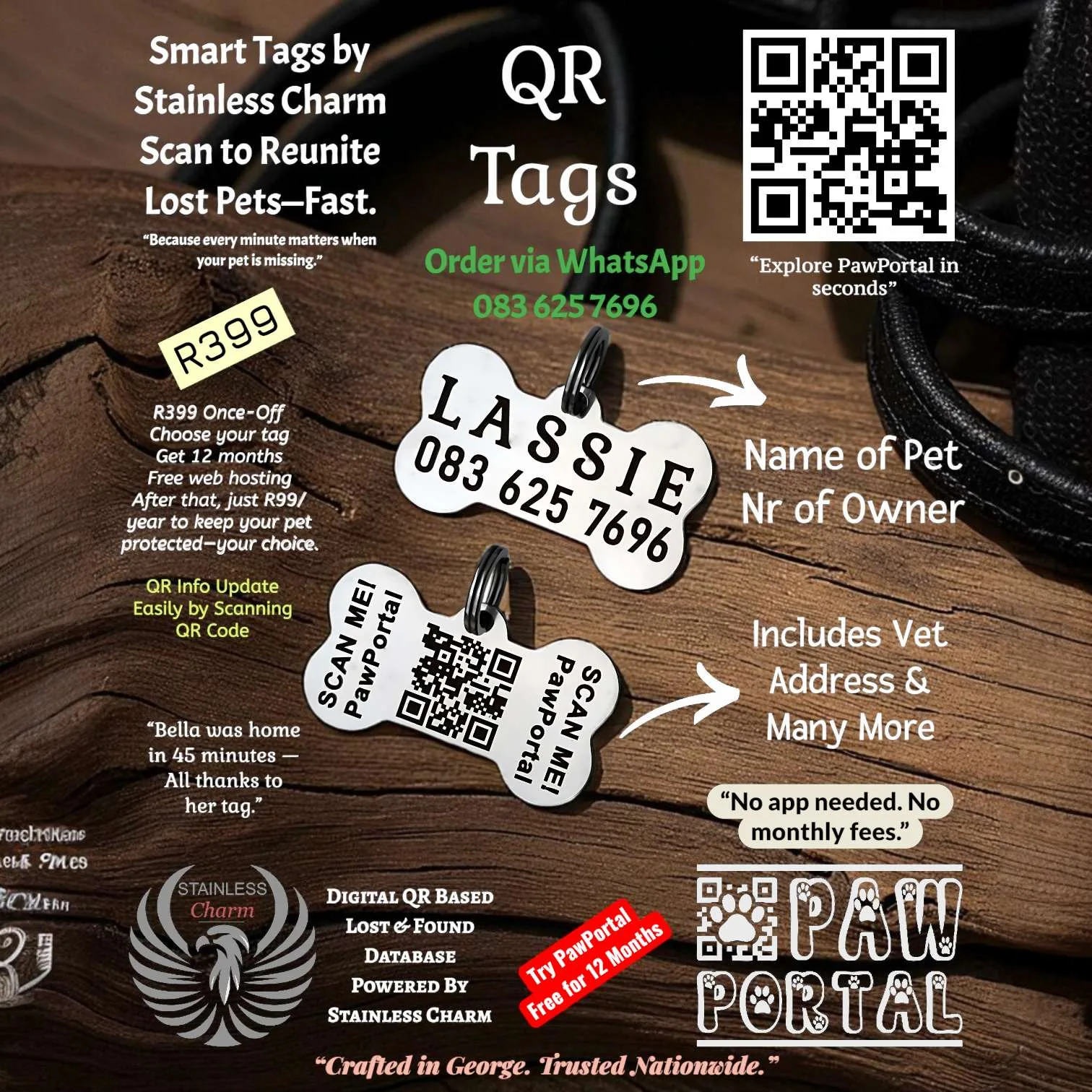 PawPortal™ – Smart QR Pet Tag - Image 2