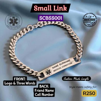 Small Link ID Bracelet - SCBSS001